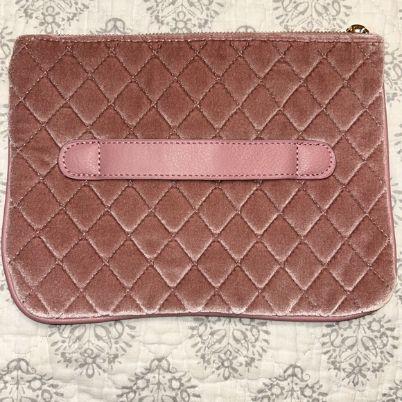 {BEBE} Quilted Pink, Velvet Wristlet - Picture 4 of 7